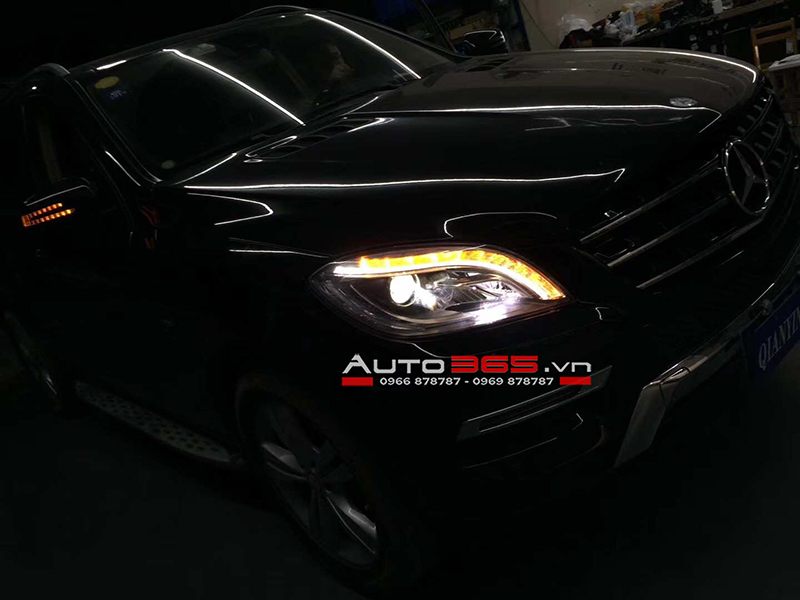 Mercedes ML350 2012 nâng cấp đèn thế hệ mới